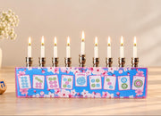 Lea Joelle Handmade Menorahs Mahjong Cherry Blossom Menorah