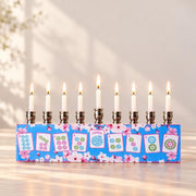 Lea Joelle Handmade Menorahs Mahjong Cherry Blossom Menorah