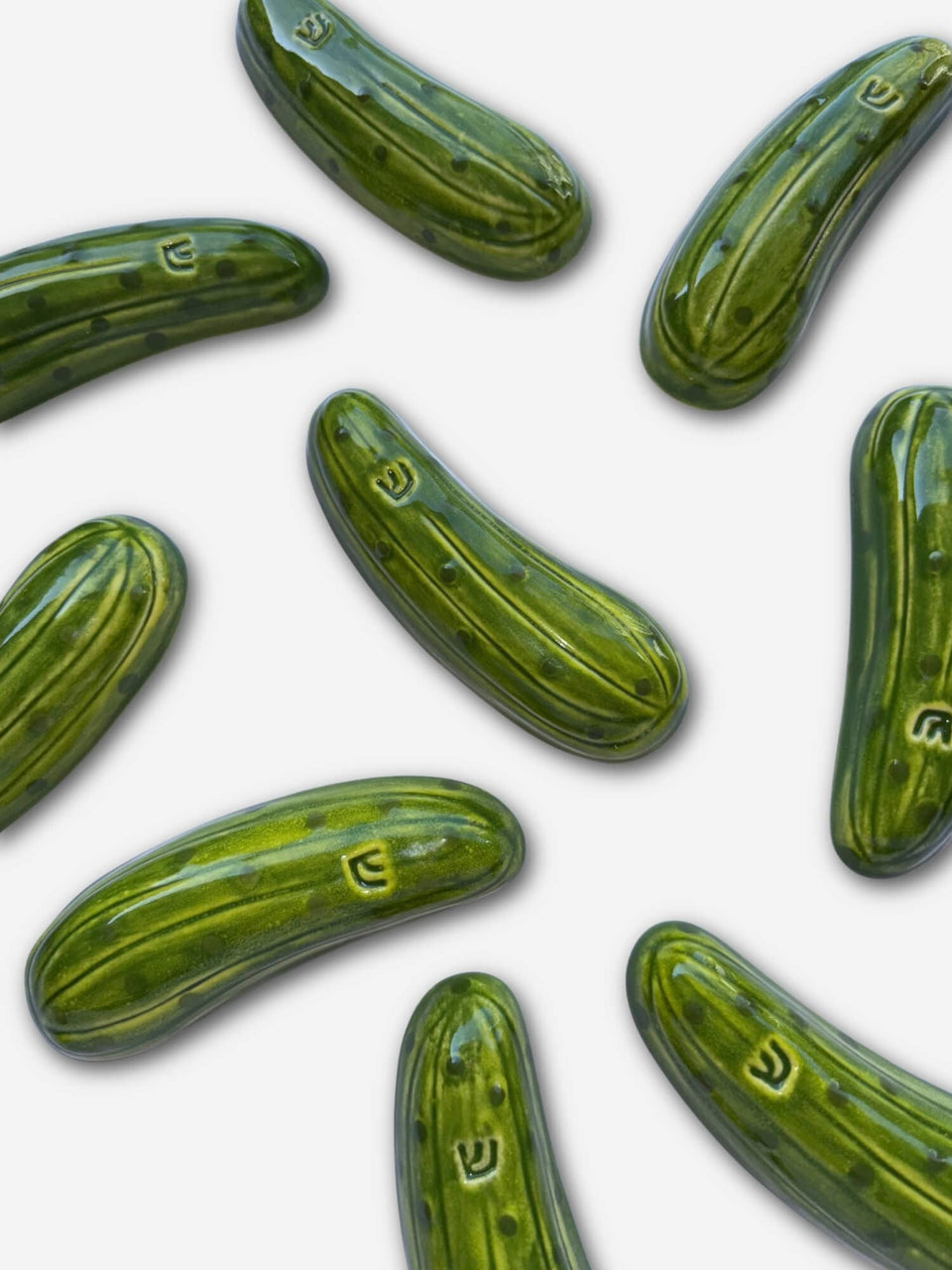 Shana Ostrowiecki - Ceramic Handmade Pickle Mezuzah - ModernTribe