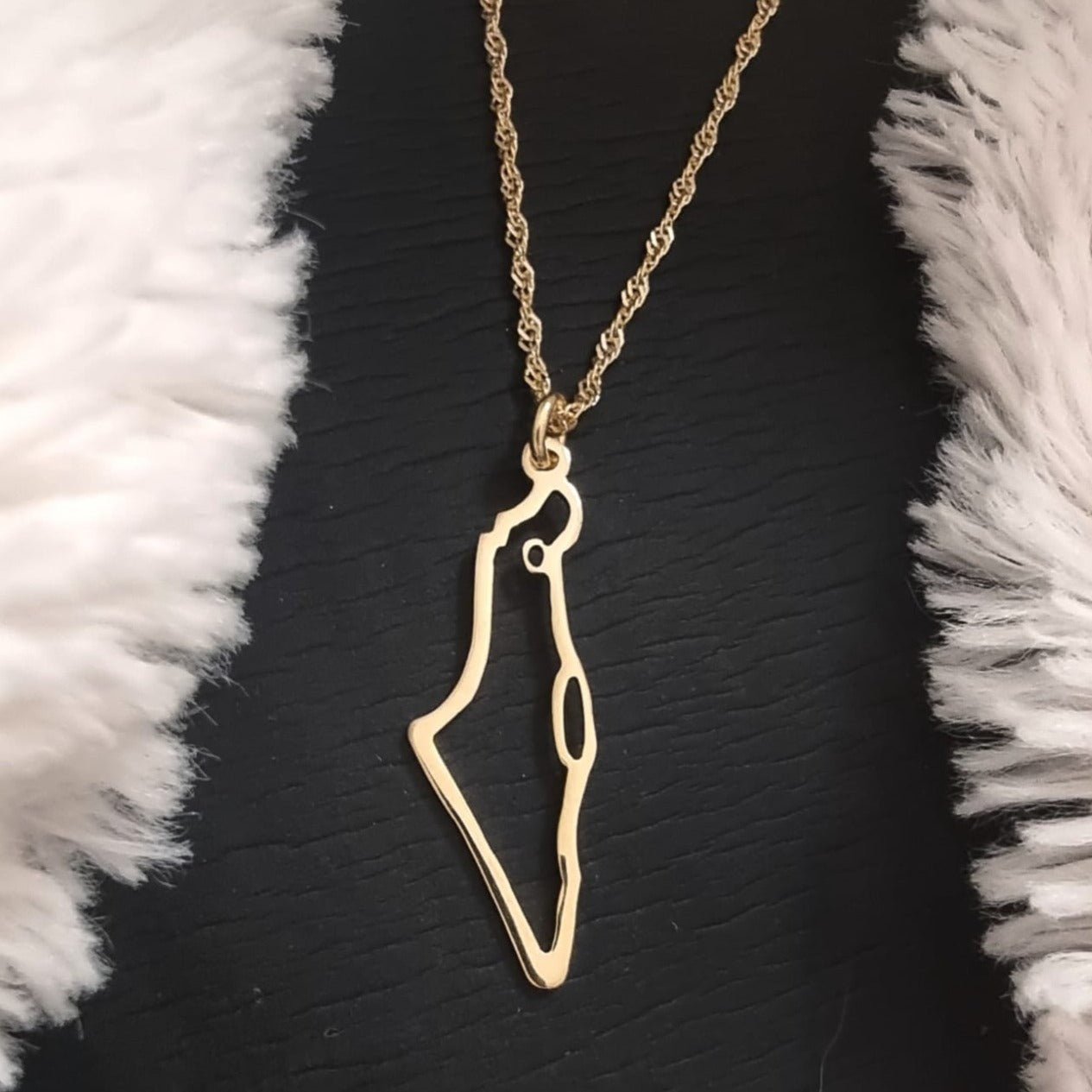 Ishees Jewelry - Shape of Israel Necklace - Gold - ModernTribe