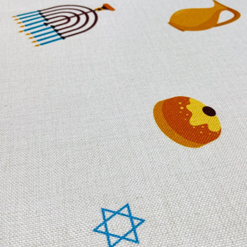 Broderies De France Decorations Hanukkah Confetti Table Runner