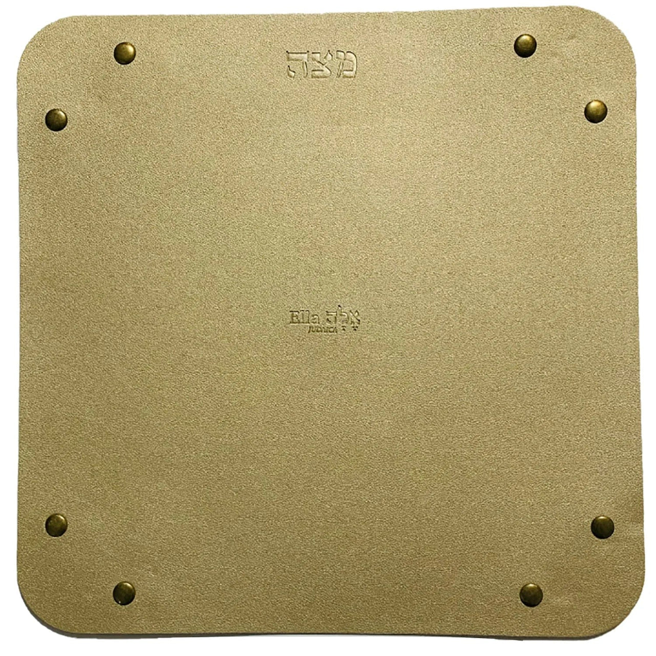 Broderies De France - Faux Leather Folding Matzah Tray - Gold - ModernTribe