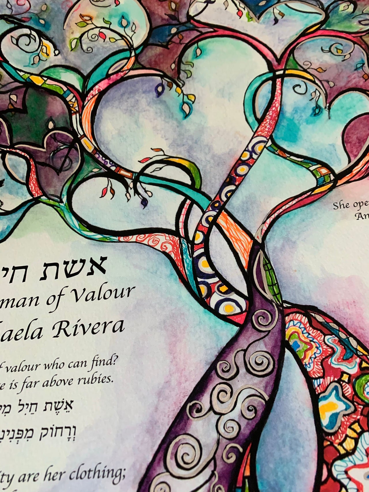 Anna Abramzon Studio - Woman of Valor Tree of Life Art Print - ModernTribe