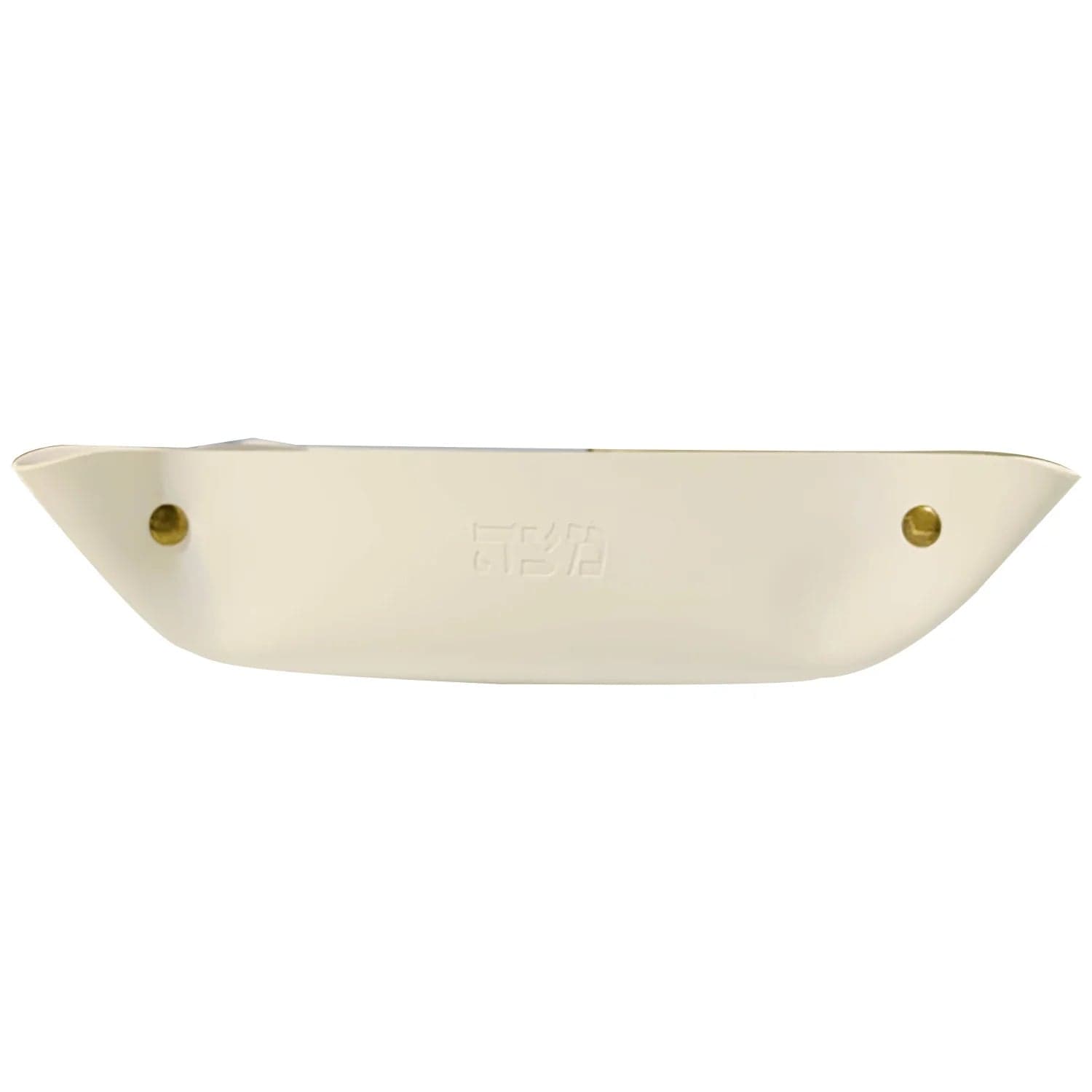 Broderies De France Matzah Plates Faux Leather Folding Matzah Tray - White
