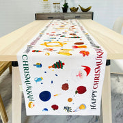 Broderies De France Decorations Festive Chrismukkah Table Runner