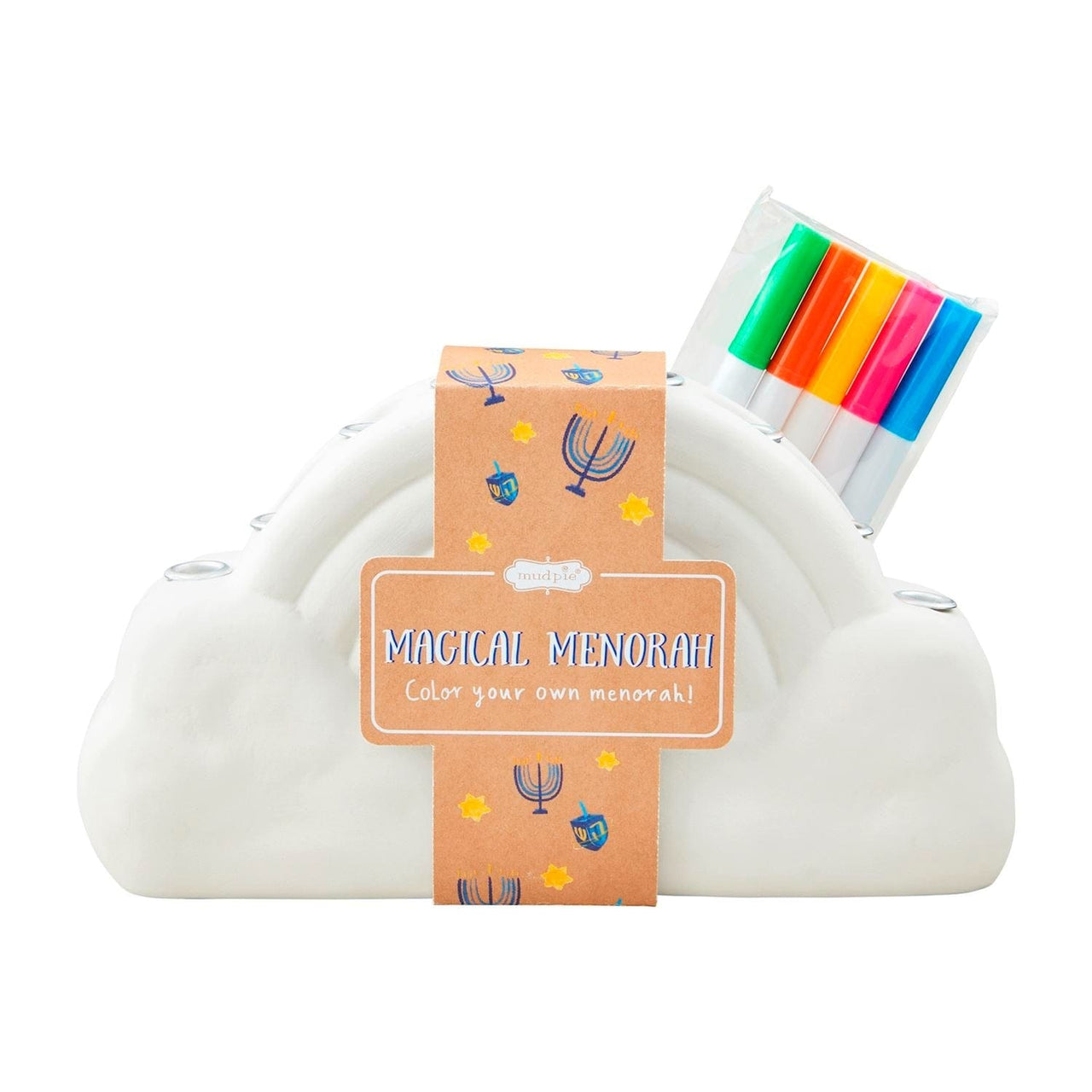Mudpie Menorahs Color-Me Magical Menorah Set
