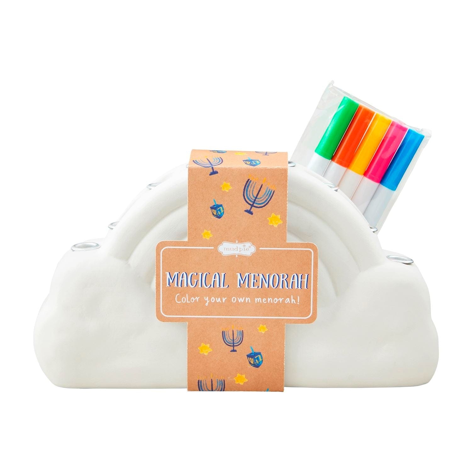 Mudpie Menorahs Color-Me Magical Menorah Set
