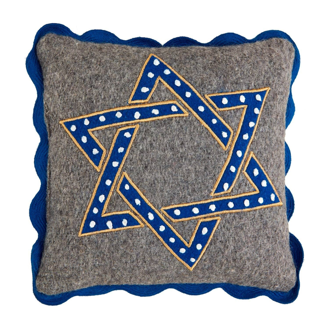 Mudpie Pillows Star of David Mini Felt Pillow
