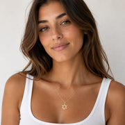Miriam Merenfeld Jewelry Necklaces Jordan Star of David Paperclip Necklace by Miriam Merenfeld - (Gold-Plated or Sterling Silver)