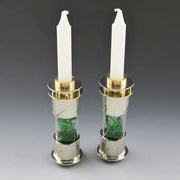 Joy Stember Candlesticks Round Wedding Shards Shabbat Candle Holders by Joy Stember