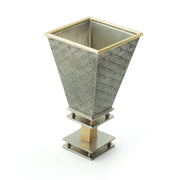 Joy Stember - Wedding Glass Keepsake Square Kiddush Cup by Joy Stember - (Choice of Pattern) - ModernTribe