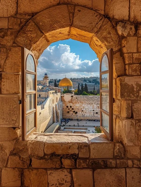 Beraishis - Window into Eternity Jerusalem Canvas by Beraishis - ModernTribe