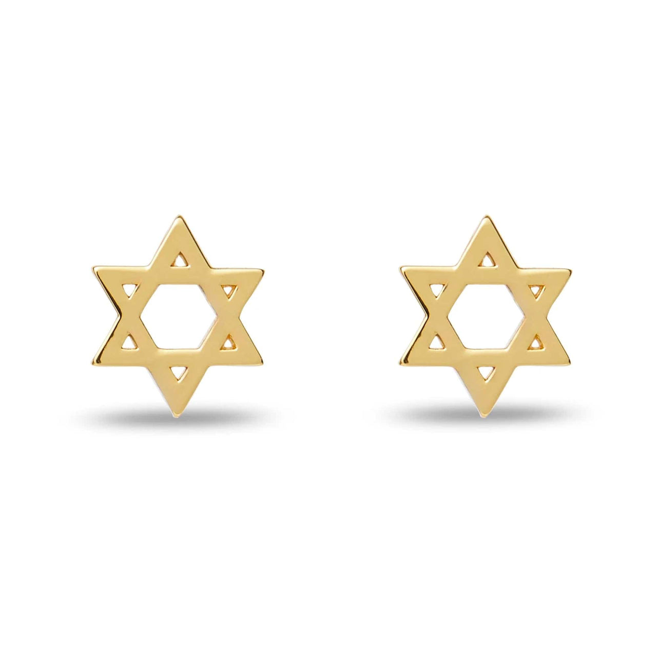 Lele Sadoughi Earrings Gold Star of David Stud Earrings