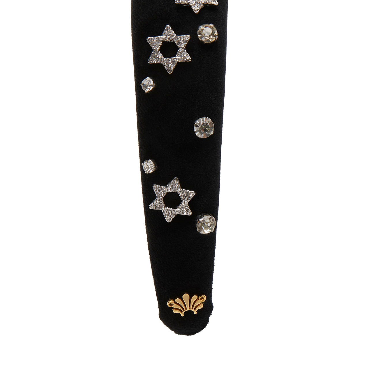 Lele Sadoughi - Black Velvet Star of David Crystal Headband by Lele Sadoughi - ModernTribe