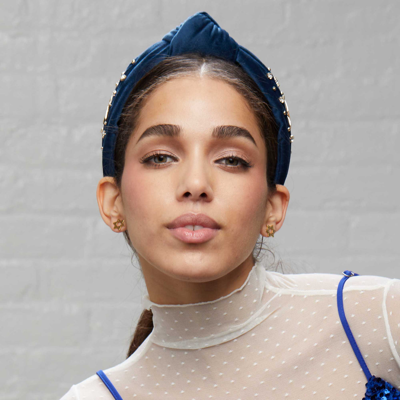 Lele Sadoughi - Crystal Star of David Knotted Headband by Lele Sadoughi - ModernTribe