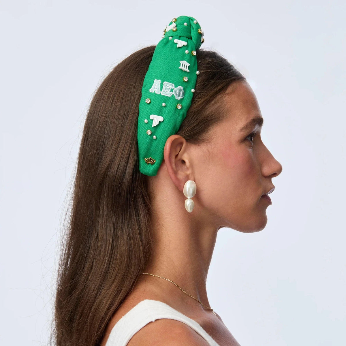Lele Sadoughi - AEPhi Knotted Headband by Lele Sadoughi - ModernTribe