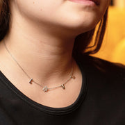 Alef Bet Necklaces Love Necklace in 14k Gold with Diamond Star of David - White Gold, Gold or Rose Gold