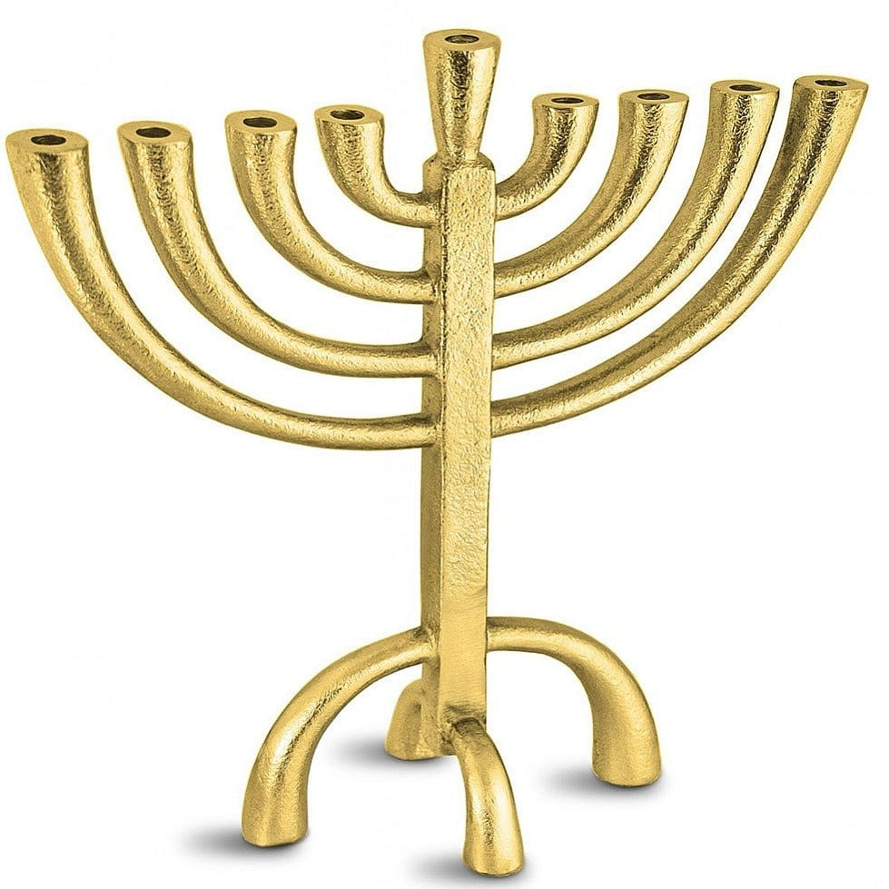Aviv Judaica - Gothic - Roman Nest Menorah - Gold - ModernTribe
