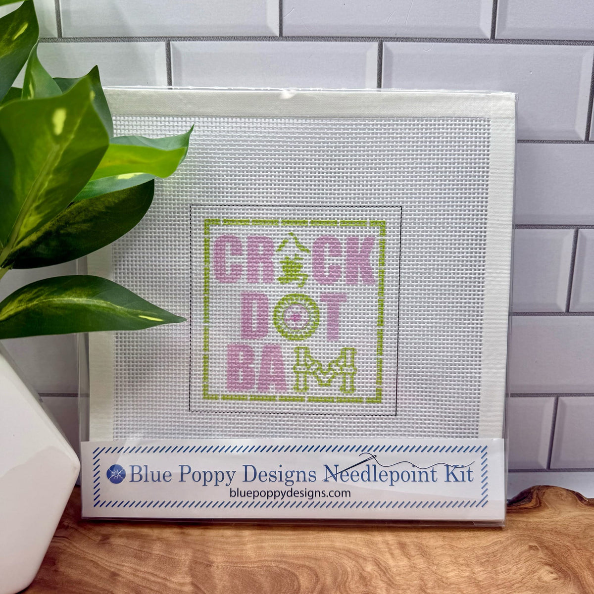 Crack Dot Bam Mah Jongg Needlepoint Kit