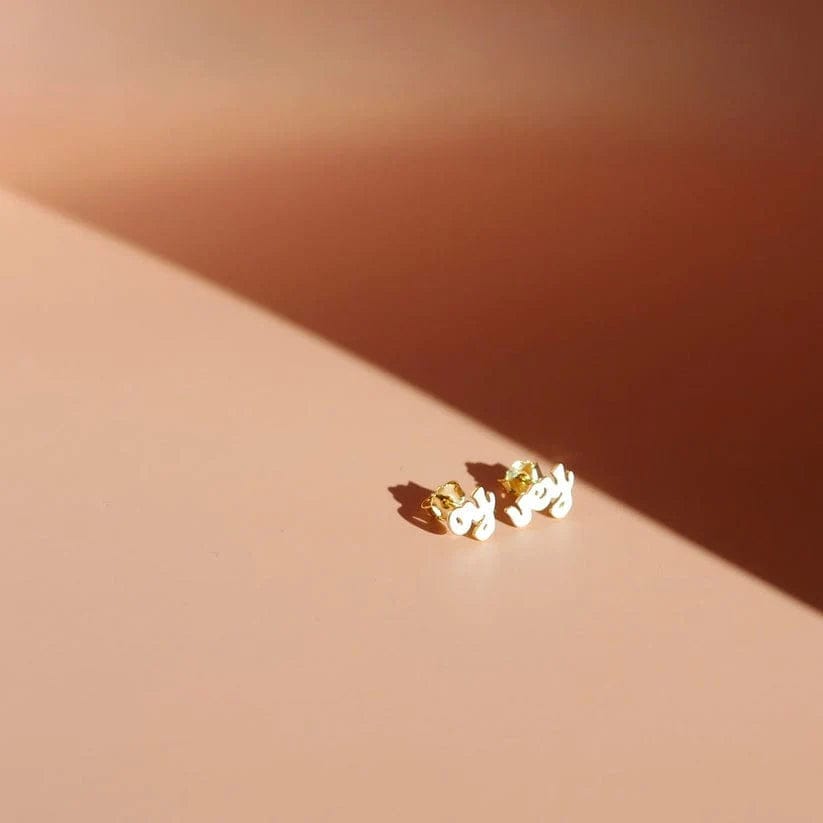 Mamaleh - Oy Vey Yidderish Studs - Pink or White - ModernTribe