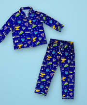 Amy Kritzer Becker Pajamas Hanukkah Many Menorahs Bamboo Adult Pajamas - (Unisex Sizes S - 4XL)