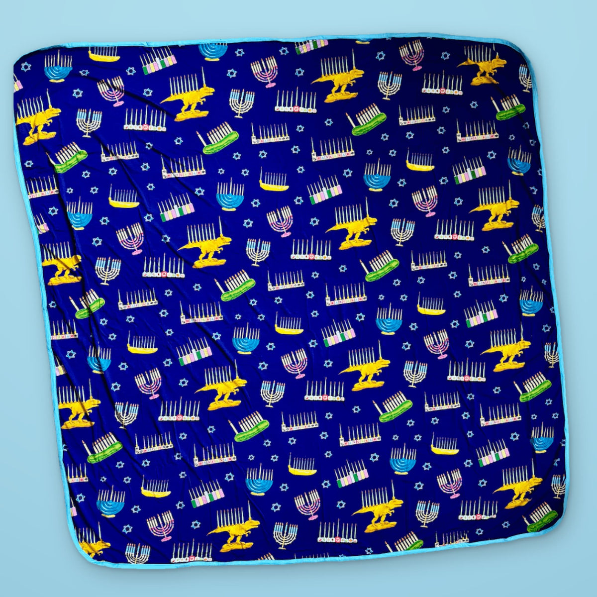 Amy Kritzer Becker Blankets Hanukkah Many Menorahs Bamboo Blanket