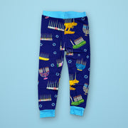 Amy Kritzer Becker Pajamas Hanukkah Many Menorahs Bamboo Pajamas - (Kids Unisex Sizes 2T - 14)