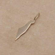 HOTCROWN - Israel Map Solid Necklace - 14k Yellow, Rose or White Gold - ModernTribe