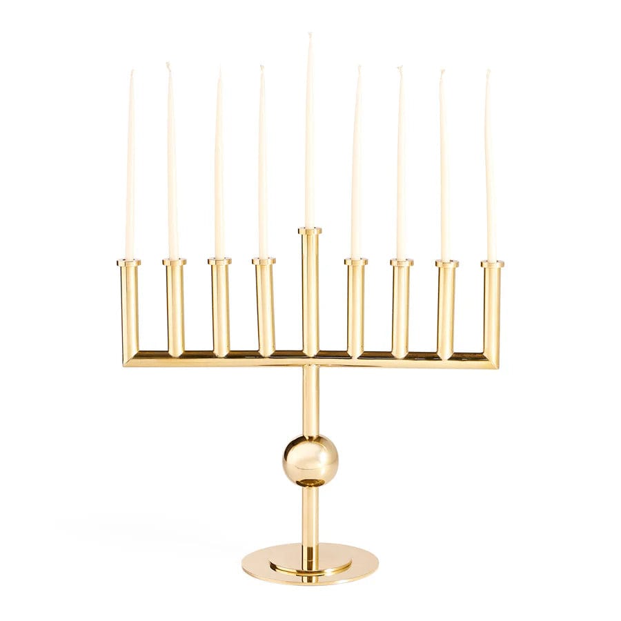 Jonathan Adler Menorahs Brass Vienna Menorah by Jonathan Adler