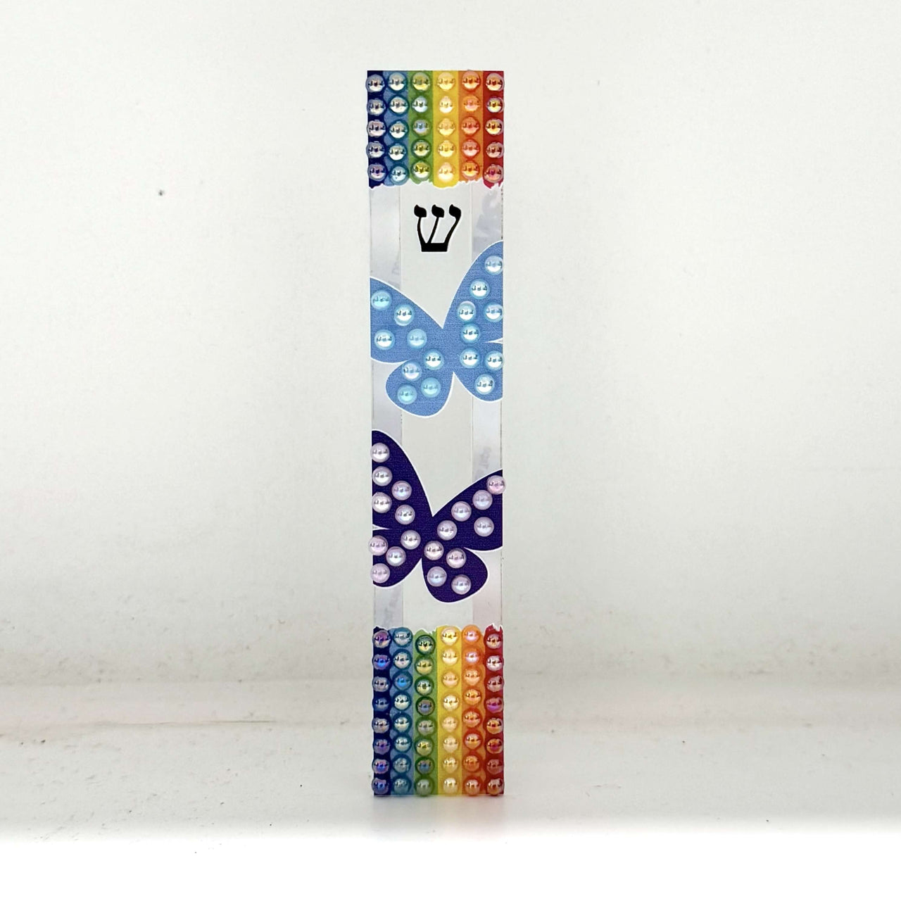 Florida-Funshine Mezuzahs Butterfly Pride Embellished Mezuzah