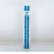 Florida-Funshine Mezuzahs Blue Pearl Stripe Embellished Mezuzah