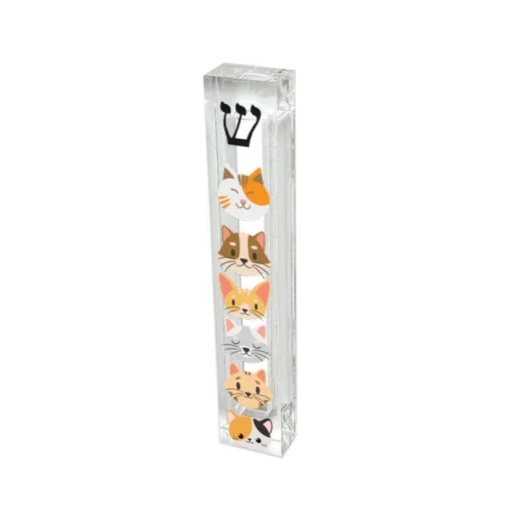 Acrylic Cats Mezuzah