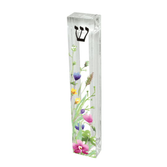 Colorful Wildflower Acrylic Mezuzah