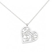 Miriam Merenfeld Jewelry - Mia Good Luck Heart Necklace - (Sterling Silver or Gold - Plated) - ModernTribe