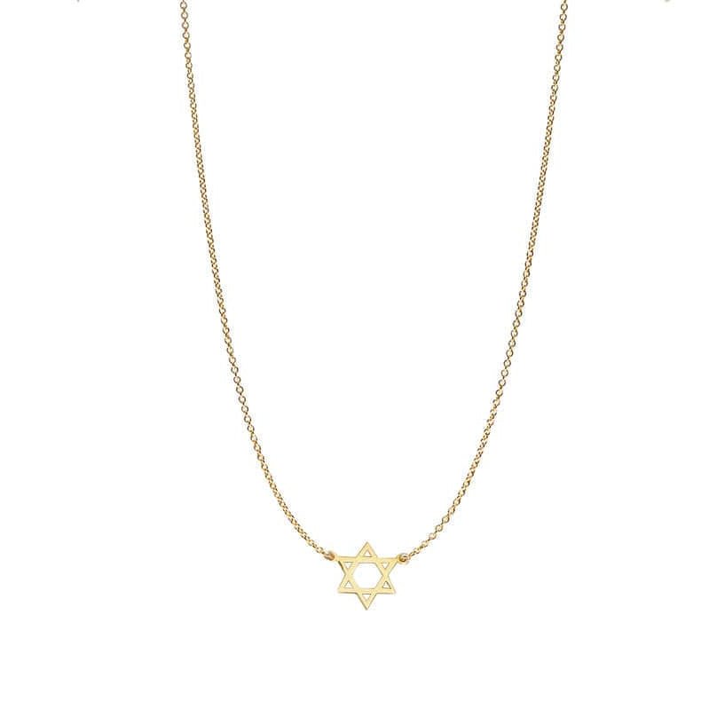Miriam Merenfeld Jewelry - Star of David, Hamsa or Evil Eye Charm Necklace by Miriam Merenfeld - (Sterling Silver, Two - Tone or Gold - Plated) - ModernTribe