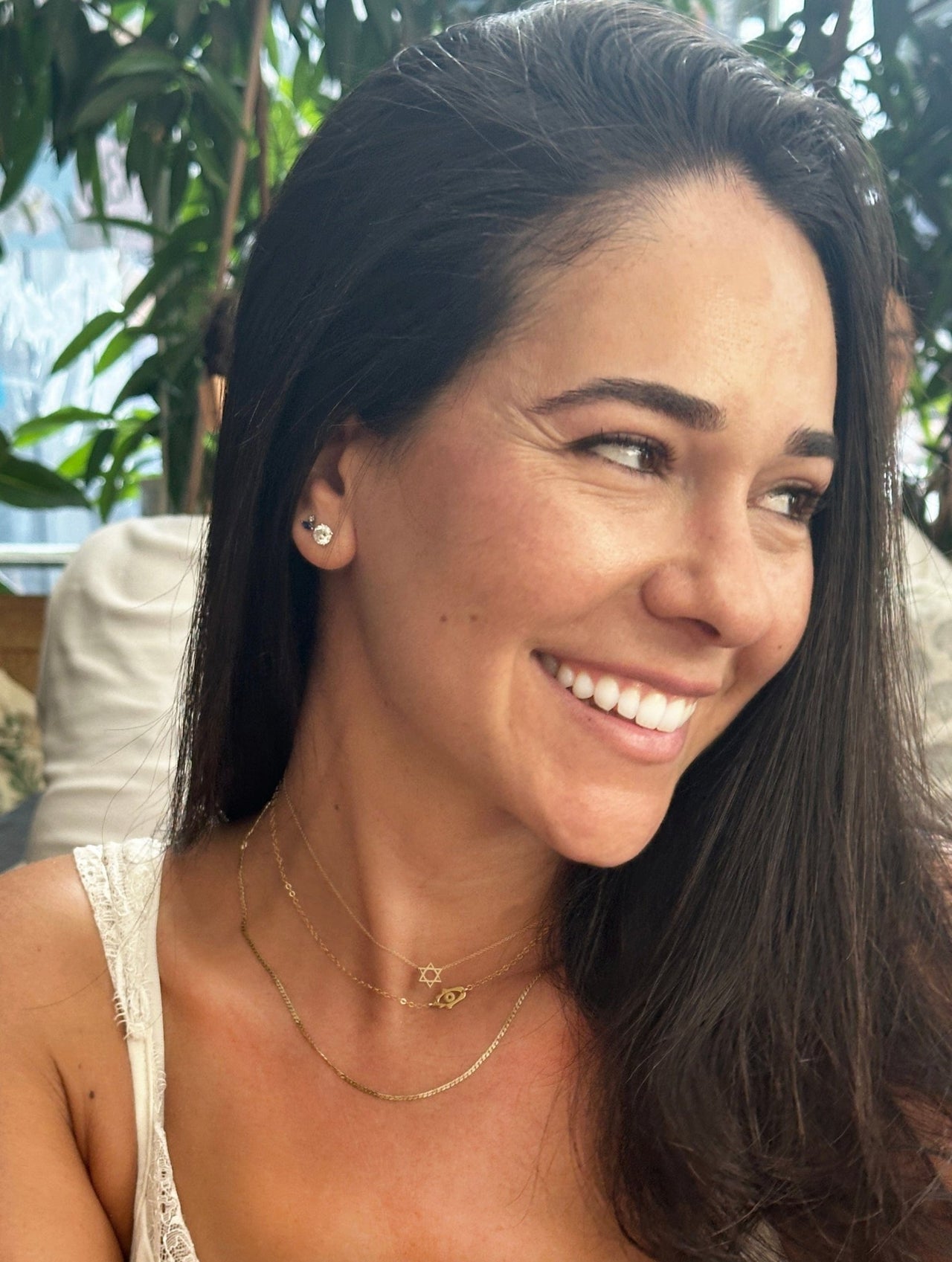 Miriam Merenfeld Jewelry - Star of David, Hamsa or Evil Eye Charm Necklace by Miriam Merenfeld - (Sterling Silver, Two - Tone or Gold - Plated) - ModernTribe