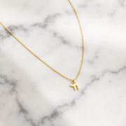 Alef Bet Necklaces 14k Gold Mini Chai Necklace