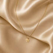 Alef Bet Necklaces 14k Gold Mini Chai Necklace