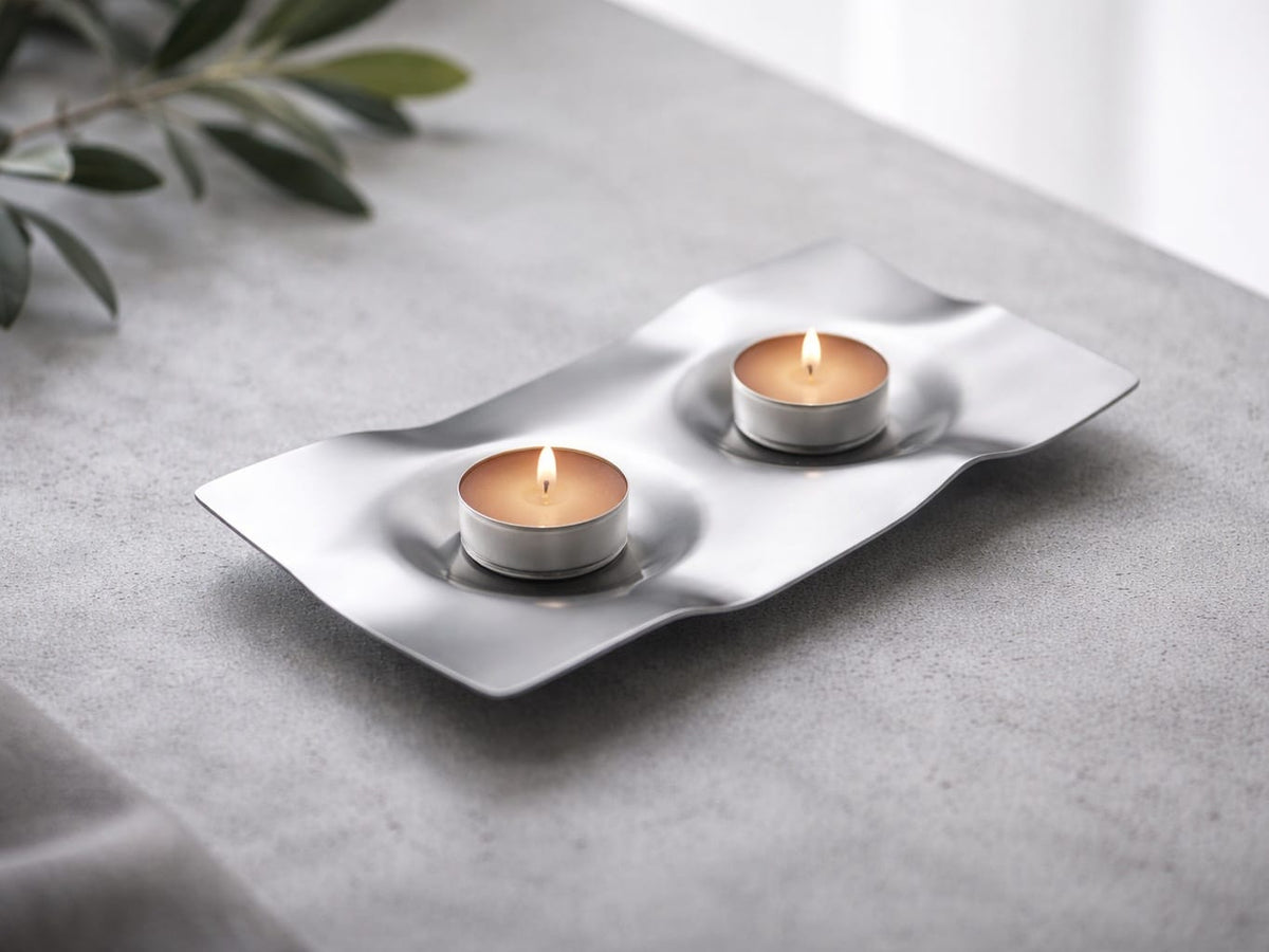 Moon Path Shabbat Candlesticks by Laura Cowan