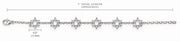 White Topaz Heart Star of David 5-Motif Bracelet