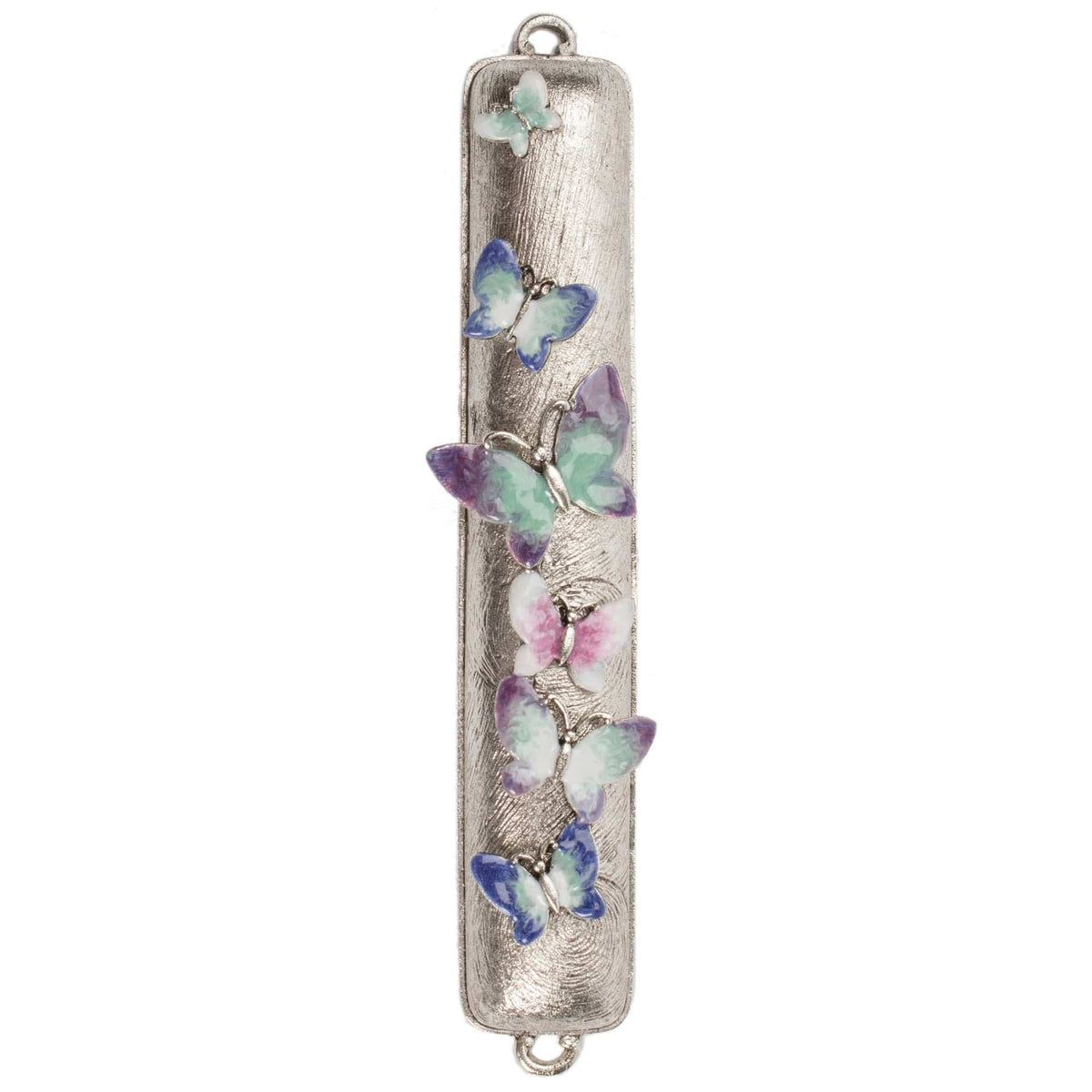 Quest Collection - Hand - Painted Butterfly Mezuzah - Multicolored - ModernTribe