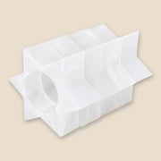 Kinor Decor Napkins Resin Snow Drift Star of David Napkin Rings - Set of 4