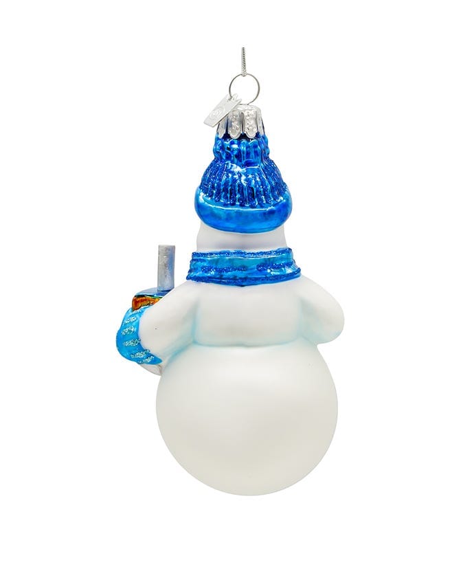 Kurt S. Adler, Inc. - Noble Gems™ Glass Hanukkah Snowman Ornament - ModernTribe