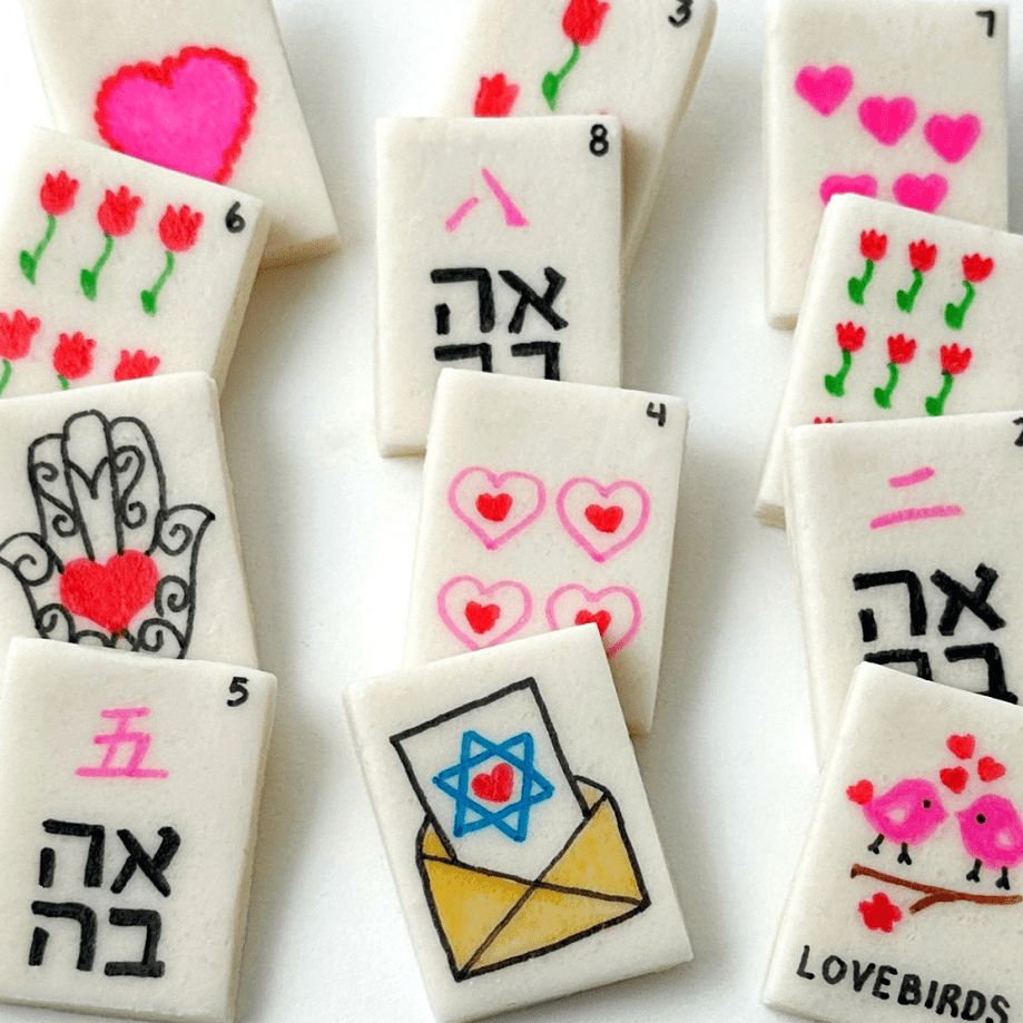 Marzipops - Valentine's Day and Tu B'av Mah Jongg Marzipan Tiles - ModernTribe