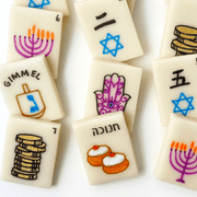 Marzipops Food Hanukkah Mahjong Tiles