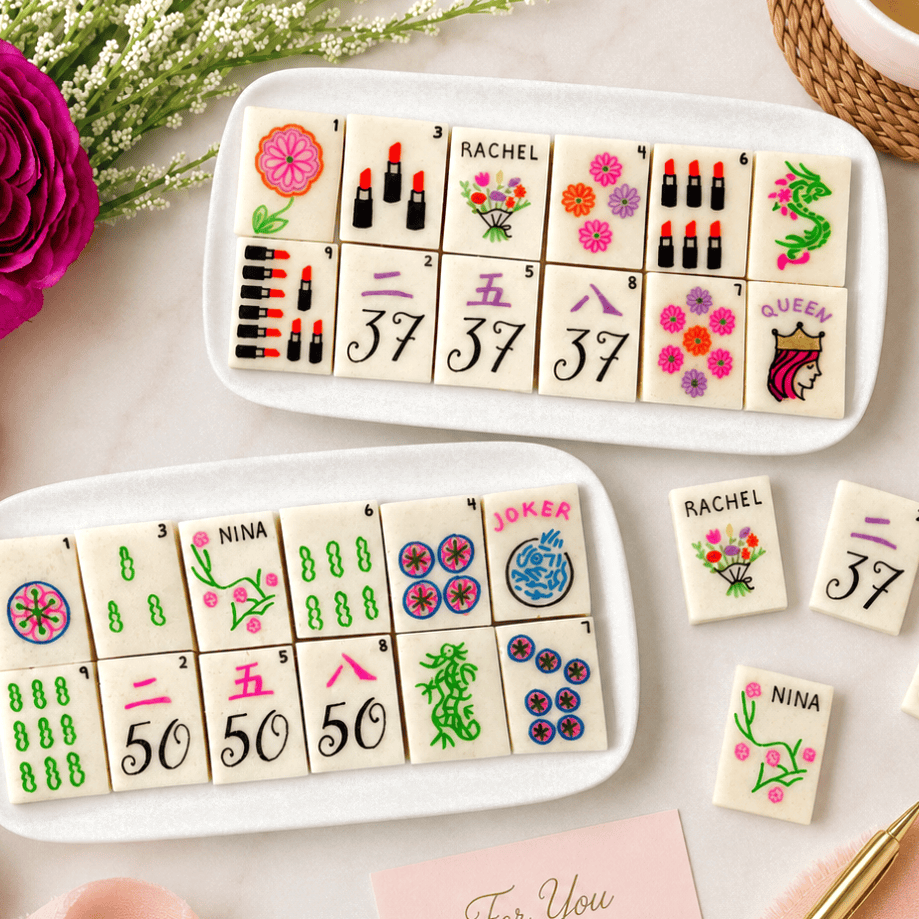 Marzipops - Personalized Birthday Mahjong Marzipan Tiles - Choice of Queen or Spring Collection - ModernTribe