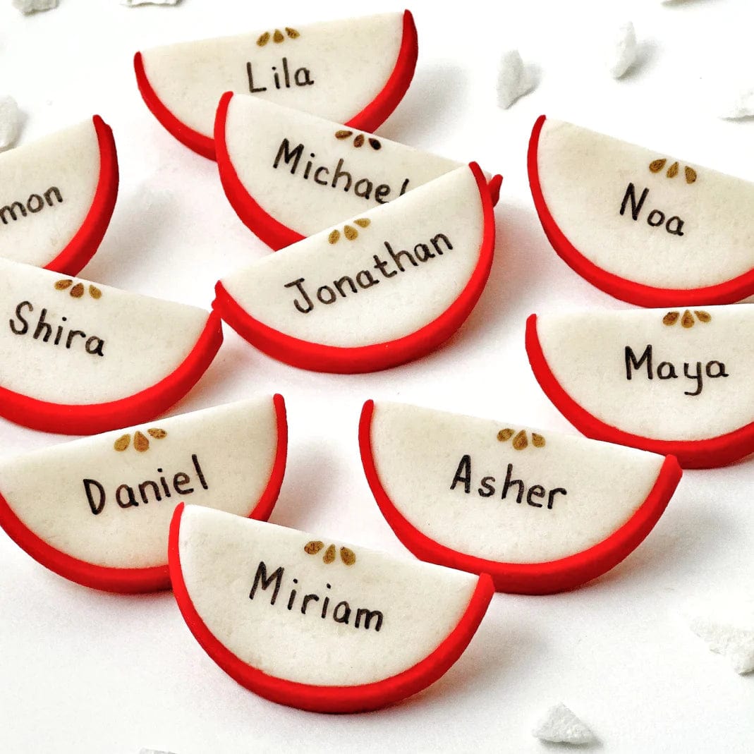Marzipops Food Marzipan Personalized Apple Place Settings