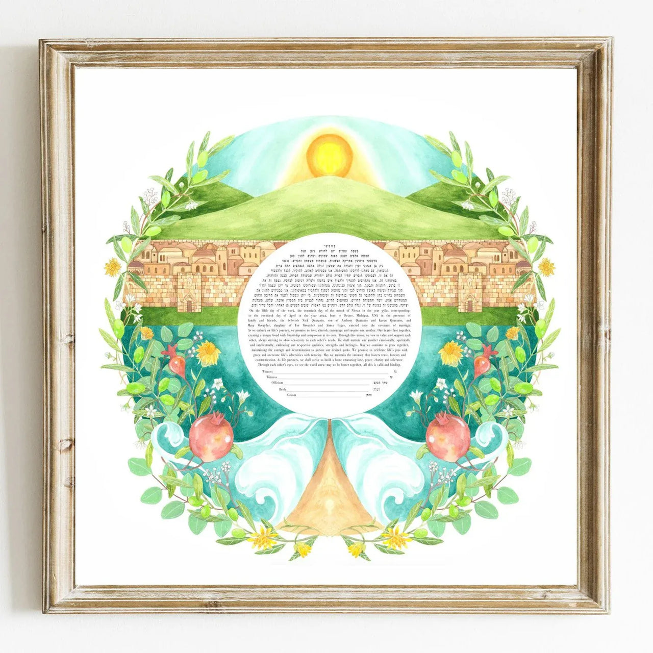 Jessica Tamar Deutsch - Jerusalem Ketubah by Jessica Tamar Deutsch - ModernTribe