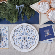Harlow & Grey Napkins Modern Hanukkah Menorah Cocktail Napkins - Set of 20