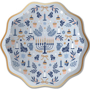 Modern Hanukkah Small Paper Plates by Harlow & Grey - Set of 8